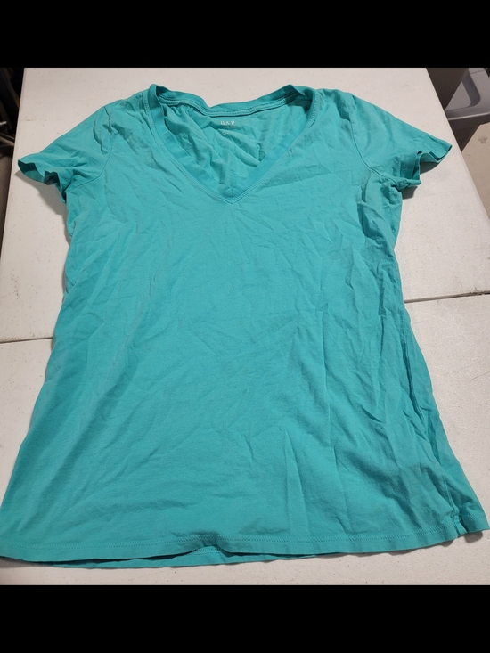 GAP Tops - GAP Women's V-Neck Tee - Aqua Blue